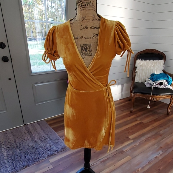 Blue Blush Dresses & Skirts - Blue Blush Velvet Dress